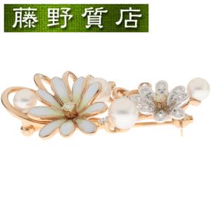 （美品）ミキモト MIKIMOTO パール ダイヤ 帯留め K18 WG ホワイトゴールド × ダイヤモンド 4石 × パール 10粒 ミキモト 帯留め ミキモト ミキモト 中古ジュエリー 日本製 高級 帯留 帯どめ 和装小物 着物 三分紐 帯留め 浴衣 8585 MIKIMOTO（ミキモト） （美品）ミキモト パール ダイヤ 帯留め K18WG