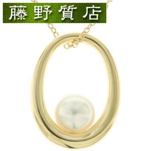 （新品仕上げ済）ミキモト MIKIMOTO パール ネックレス K18 YG イエローゴールド × 真珠 パール8.9ミリ ペンダント 8951｜fujino-y-shop