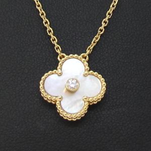 ヴァンクリーフ Vca ヴィンテージアルハンブラネックレス１pd 12年クリスマス限定 Vca K18ピンクゴールド ホワイトシェル 8563 ファッション Vca Nec 8563 藤野質店 限定 Y Shop