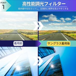 サングラス メンズ 偏光 調光 uvカット 釣...の詳細画像2