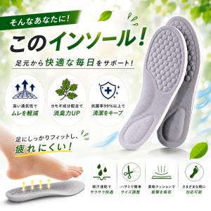 インソール 疲れない 衝撃吸収 消臭 中敷き ...の詳細画像3