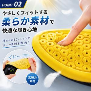 インソール 疲れない 衝撃吸収 消臭 中敷き ...の詳細画像5