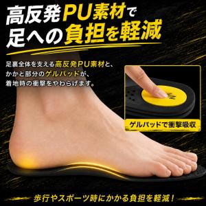 インソール スポーツ 衝撃吸収 疲れない 薄型...の詳細画像4