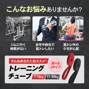 トレーニングチューブ ロング エクササイズ フ...の詳細画像2