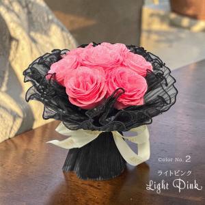 ラメがきらめく グリッターローズ 7輪 花束 ...の詳細画像2