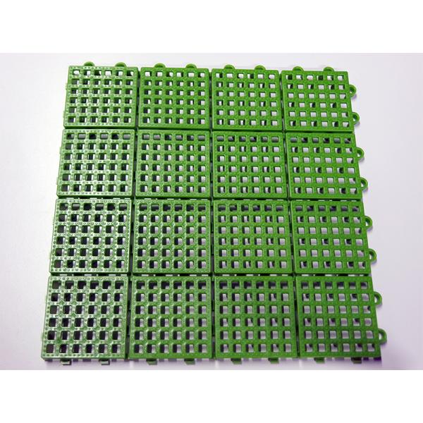 【40枚から59枚までのご注文専用カート】 パッチングデッキ ジョイントマット グリーン 連結式・光...