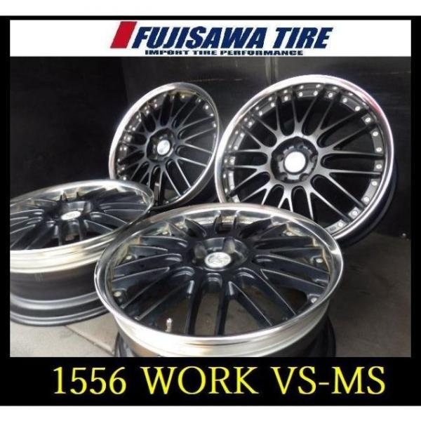 【1556】◆WORK VS-MS◆19x8JJ 5穴 PCD114.3 +39◆4本