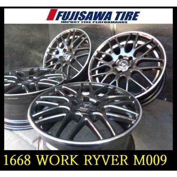 【1668】◆WORK RYVER M009 ホイール◆18x8J 5穴 PCD114.3 +42◆...