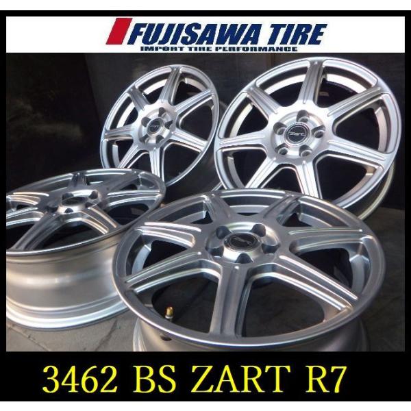 【3462】B送料無料▲BS ZART R7▲16x6.5J 5穴 100 +46▲4本