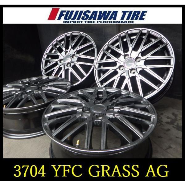 【3704】B送料無料▲YFC GRASS AG▲16x5.5J 4穴 100 +50▲4本