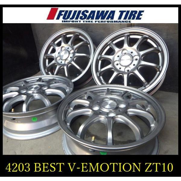 【4203】J送料無料 ▲BEST V-EMOTION ZT10▲14x4.5J 4穴 100 +4...