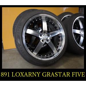 ホ夏【891】LOXARNY GRASTAR FIVEホイール 20x9J 5穴 PCD114.3 +40 2021年製 TOYO 245/40R20 フーガなど｜fujisawatire