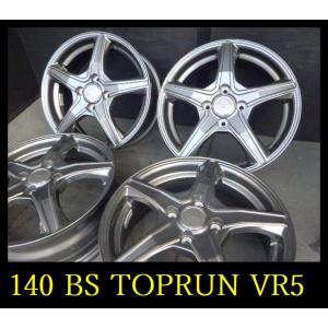 【140】FK8011263▲BS TOPRUN VR5▲15x5.5J 4穴 PCD100 +52...