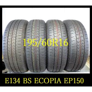 【E134】OG0105034 送料無料・代引き可 店頭受取可 2021年製造 約9.5部山 ◆BS ECOPIA EP150◆195/60R16◆4本｜fujisawatire