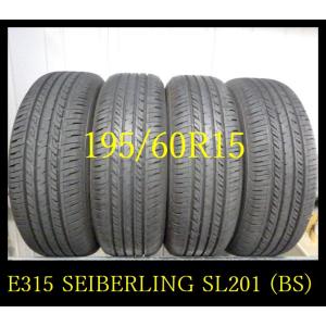 【E315】R5105244 送料無料・代引き可 店頭受取可 2021年製造 約9~8.5部山◆SEIBERLING SL201(BS)◆195/60R15◆4本｜fujisawatire