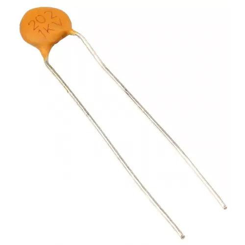 コンデンサ Capacitor - 0.002uF, 1000V, Ceramic Disc, ± ...