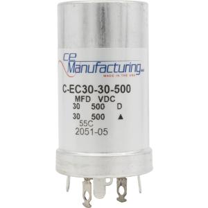 コンデンサ Capacitor - CE Mfg., 500V, 30/30uF, Electrol...