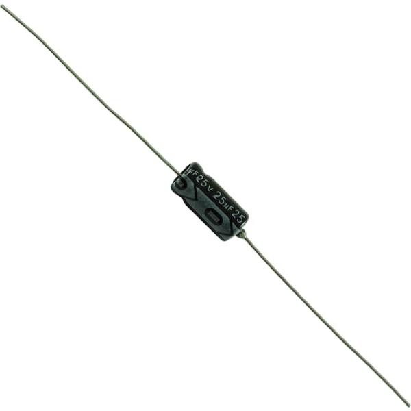 コンデンサ Capacitor - 25V, Axial Lead Electrolytic, 25...