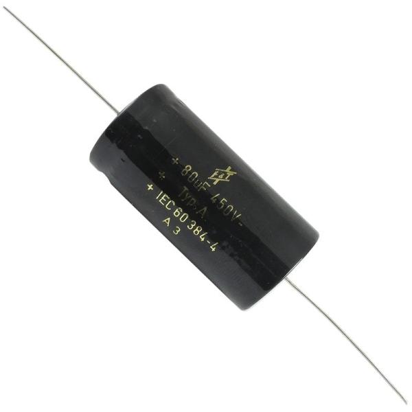 コンデンサ Capacitor - F&amp;T, 450V, Axial Lead Electrolyt...