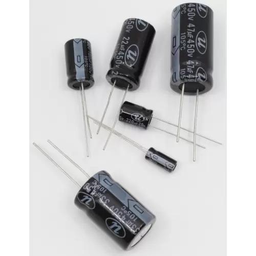 コンデンサ Capacitor - 25V, Radial Lead, Electrolytic, ...