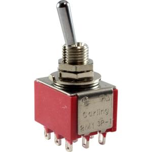 スイッチ Switch - Carling, Mini Toggle, 3PDT, On-On, S...