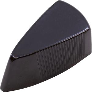 ノブ Knob - Witch Hat, Black 1-10, Skirted, Set Screw, Thin