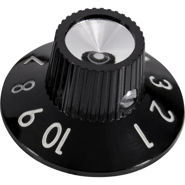 ノブ Knob - Witch Hat, Black 1-10, Skirted, Set Scre...