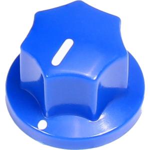 ノブ Knob - Plastic, Set Screw, Small MXR Style, 0.75" diameter, Blue [送料170円から 同梱可]｜fujishima-ctm-gtr