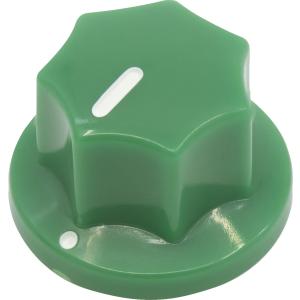 ノブ Knob - Plastic, Set Screw, Small MXR Style, 0.75" diameter, Green [送料170円から 同梱可]｜fujishima-ctm-gtr