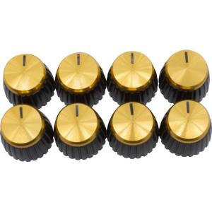 ノブ Knob - Marshall, Black, Gold Top, Push-On, D Shaft [送料170円から