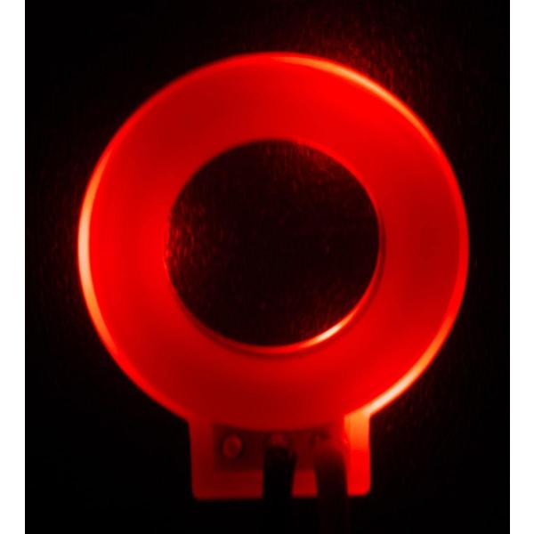 LED - Footswitch Ring, With Bezel, 9V, Red/Blue [送...