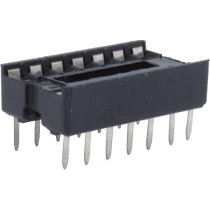 IC ソケット IC Socket - Dual in-line package, 2.54mm Pitch, 7.62mm Spacing, 14 pins [送料170円から 同梱可]