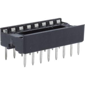 IC ソケット IC Socket - Dual in-line package, 2.54mm Pitch, 7.62mm Spacing, 16 pins [送料170円から 同梱可]