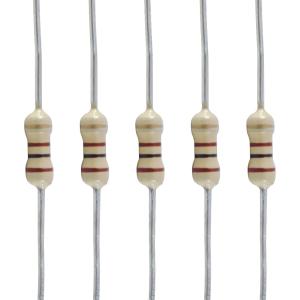 抵抗 Resistors - 1/4 Watt, Carbon Film, 5% tolerance, 2.7 kΩ (5) [送料170円から 同梱可]