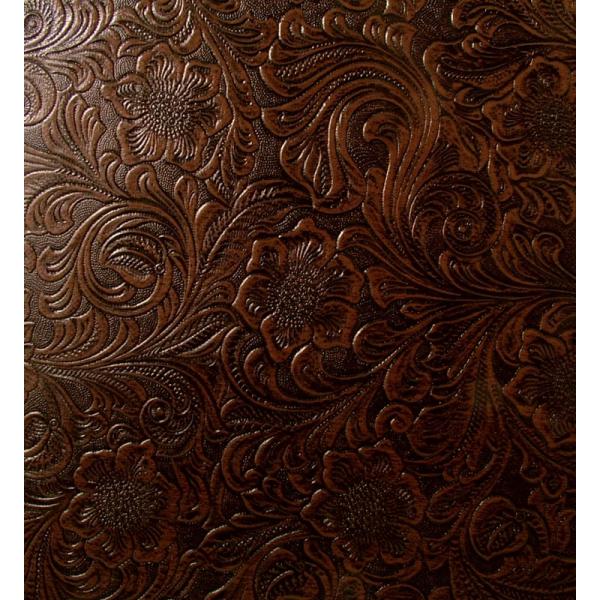 トーレックス Tolex - Brown, Country Western floral patte...