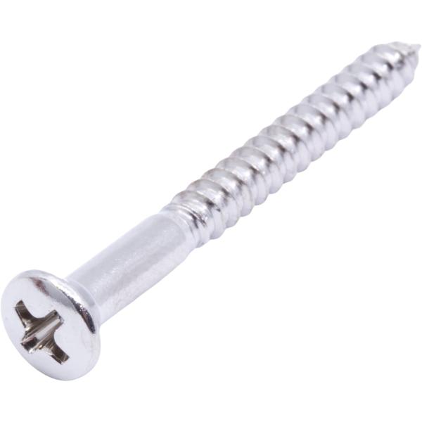 ビス Screw - #8, Phillips, Oval Head, Wood, Nickel-p...