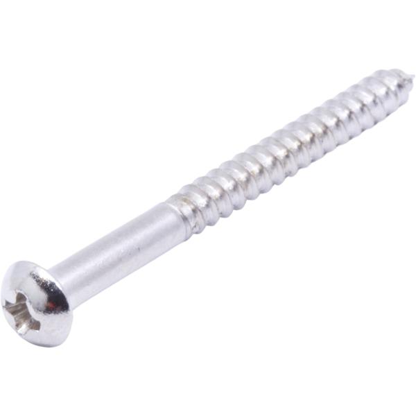 ビス Screw - #4 x 1 1/4'', Phillips, Round Head, Woo...