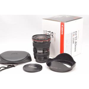 【美品】Canon キャノン EF17-40mm F4L USM 箱　付属品 Canon EF17-40mm F4L USM購入！ 手持ちのLレンズとサイズ比較し
