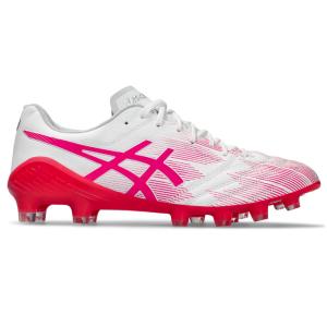 アシックス DS LIGHT X-FLY 5 LIMITED asics シューズ アシックス サッカースパイク 大人 メンズ 人工芝 天然芝 White/Pink Glo (1101A068-100)｜fujispo