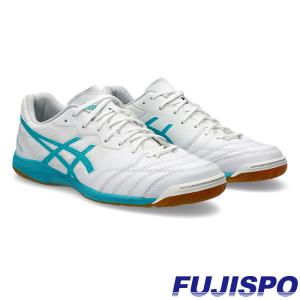 アシックス デスタッキ K FF asics 【サッカー・フットサル】 シューズ フットサルシューズ インドアコート 屋内 大人 メンズ White/Sea Glass (1111A217-101)｜fujispo