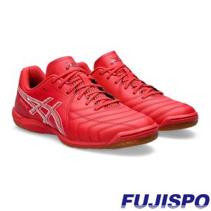 アシックス カルチェット WD 9 asics 【サッカー・フットサル】 シューズ フットサルシューズ 大人 インドアコート 屋内 Classic Red/White (1113A037-600)｜fujispo