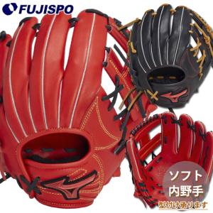 ミズノ ソフトボール グローブ WILL DRIVE RED IBE 内野 mizuno グラブ 右投げ (1AJGS33613)