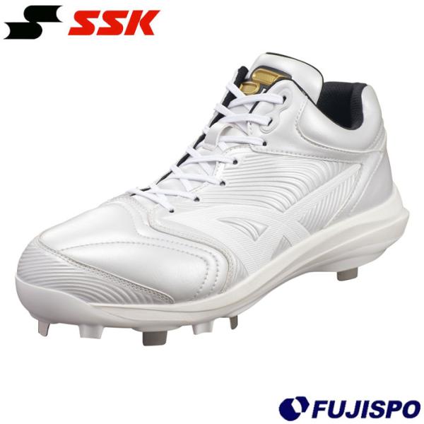 野球 エスエスケイ 金具スパイク プロエッジ RG-LW2 SSK 野球シューズ 野球スパイク 白ス...
