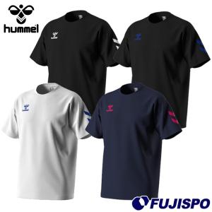 ヒュンメル ドライTシャツ hummel ウェア シャツ 半袖 サッカー プラクティスシャツ プラシャツ 吸汗速乾 大人 メンズ (HAY2133)｜fujispo