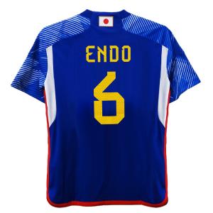 アディダス KIDS サッカー日本代表 2022 ホーム レプリカ ユニフォーム 6 ENDO (マークプリント入り) adidas 【サッカー・フットサル】(IH246-ENDO)｜fujispo