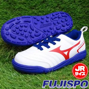 ミズノ モナルシーダ  ネオ 2 クラブ キッズ AS mizuno 【サッカー・フットサル】 シューズ ジュニア　トレーニングシューズ　 ホワイト×レッド (P1GE210662)｜fujispo