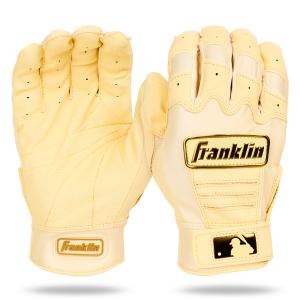 フランクリン Franklin 野球 ソフトボール バッティンググローブ 両手 打撃用 手袋 CFX PRO HI-LITE 20793 バニラ×ゴールド メール便対応可 爆買