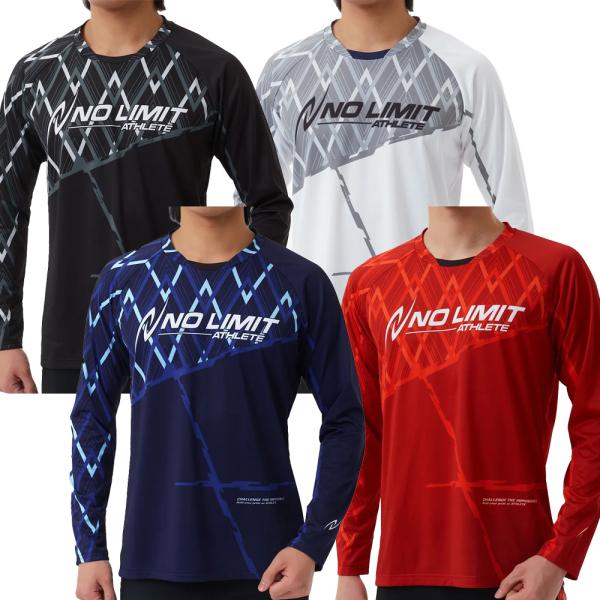 NISHI ニシ 陸上 シャツ メンズ レディース グラフィックライトロングスリーブシャツ ロンT ...