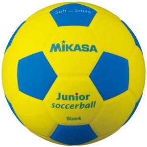 ミカサ スマイルサッカーボール 4号 軽量球 約180g　SF4J-YBL  取り寄せ品｜fujisports