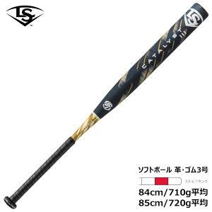 ルイスビルスラッガー ソフトボール用 バット 革・ゴム3号 カタリスト 3 BT ミドルバランス WBL4084010 ネイビー×ゴールド 84cm 85cm Louisville Slugger 爆買